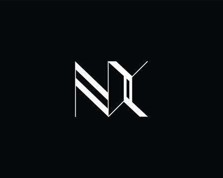 creative letter NX logo design vector template
