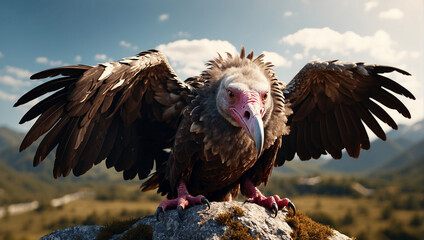 vulture bird in a close view 