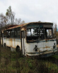 Abandoned Bus in Ukraine