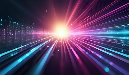 Obraz premium Iridescent technology business background. AI Generated