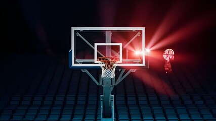  Empty basketball court, stadium, sports ground