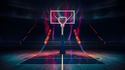  Empty basketball court, stadium, sports ground