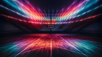  Empty basketball court, stadium, sports ground