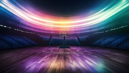  Empty basketball court, stadium, sports ground