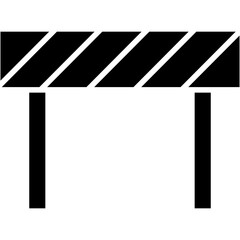 Obraz premium block, road, security, direction, sign Icon