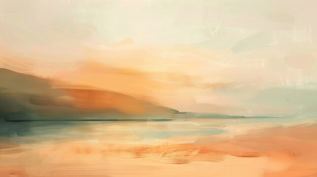 Sunrise over the ocean, sunrise over the sea, painting, art on canvas