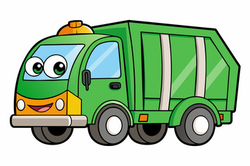 Fototapeta na wymiar garbage truck vector illustration