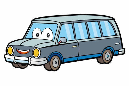 hearse car vector illustration