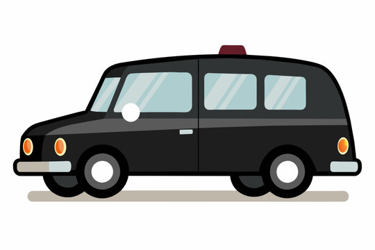 hearse car vector illustration