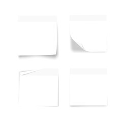 white post its adhesive notes