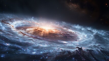 Celestial Nebula Glow - Interstellar Dust and Star Formation