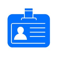 Id card icon on a Transparent Background