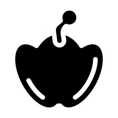 Vector Icon paprika, vegetable, food