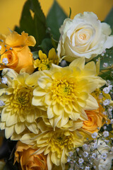 bouquet of yellow flowers