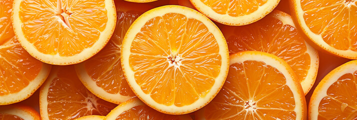 Background with citrus. Oranges. Copy space. Place for text. Juiced, fresh, bright. Social media post, banner, header, cover, flyer, brochure, invitation, greeting or bussiness card. Generative Ai con - obrazy, fototapety, plakaty