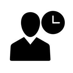 Time running out icon vector graphic element symbol illustration on a Transparent Background
