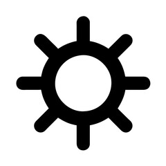 Obraz premium Sun vector icon illustration silhouette drawing on a Transparent Background