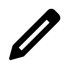 Pencil icon on a Transparent Background