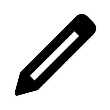 Pencil icon on a Transparent Background