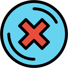 Obraz premium Vector Icon Ad, blocker, digital, reject