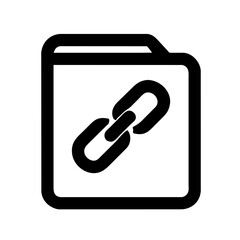 Link icon vector illustration on a Transparent Background