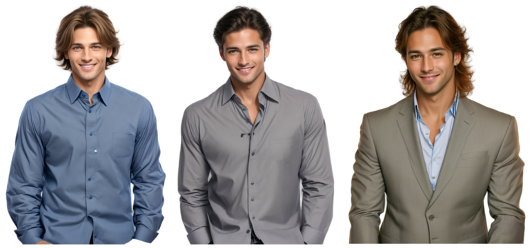 Smile of Success. Collection of Confident Businesspeople.