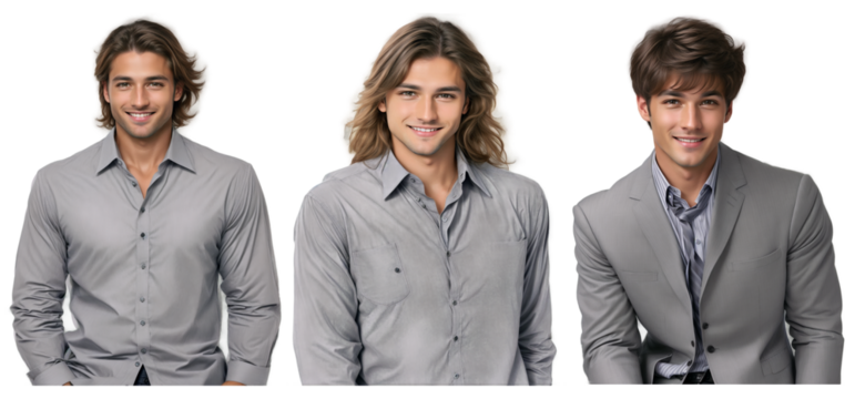 Smile of Success. Collection of Confident Businesspeople.