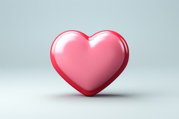 A heart shaped object placed on a flat surface