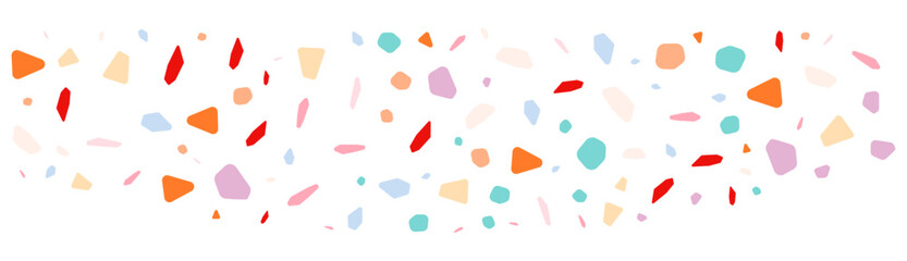 Shape corner particles. Vector illustration.	