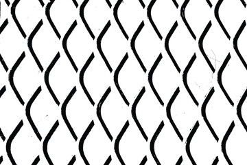 Rhombus fence surface texture vector overlay. Wire diamond shape fence, black white. Rabitz background with rhombus cell, heavy duty protection barrier made of metal steel grid. Grid or mesh trace.
