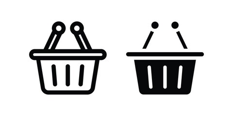 Shopping Basket icon. flat illustration of vector icon