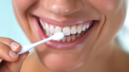 brushing teeth, oral health concept generative ai