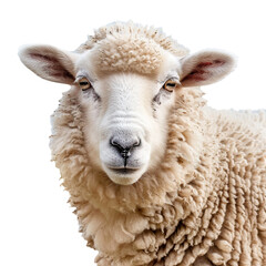 Fototapeta premium Sheep on transparent background, png 