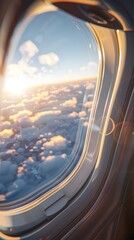 Exhilarating Takeoff: A Peek Through the Airplane Window