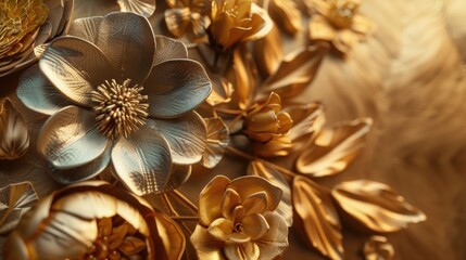 A close up shot of a bunch of flowers on a table. Suitable for various design projects