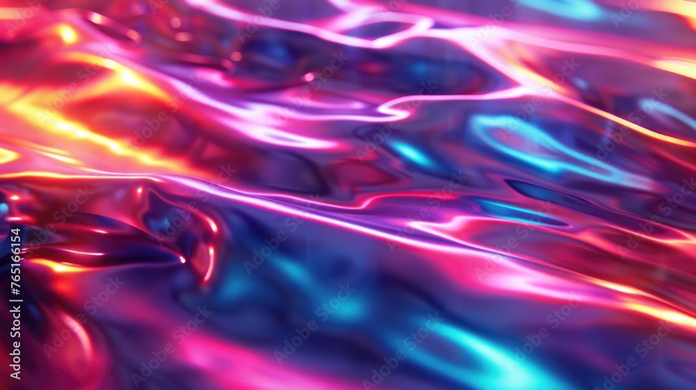 Poster Close up view of a shiny surface, suitable for backgrounds or textures