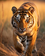 Wildlife photography, tiger сreated with Generative Ai