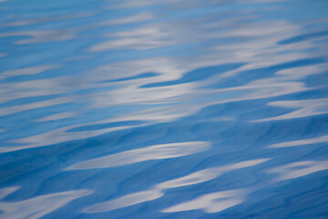 Refreshing, Smooth Blue Ripples of Water for a Background or Border