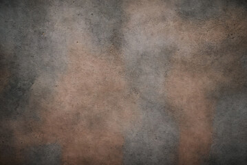 Rusty metal texture. Background made of shabby metal with patina, abrasions, traces of oxidation