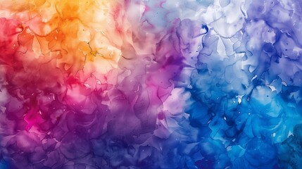 Naklejka na ściany i meble Vibrant Multicolored watercolor Abstract Background