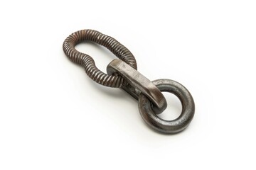 Close up of a metal hook, suitable for industrial and household concepts