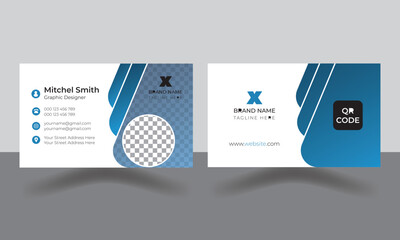 elegant professional corporate business card template.