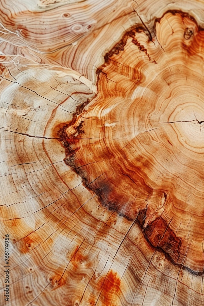 Poster detailed view of a piece of wood, suitable for various design projects