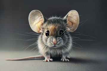 a close up of a mouse