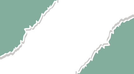 Tear off half a sheet of retro colored paper from the bottom. Vector template paper design.