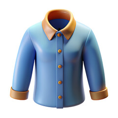 button shirt 3d icon