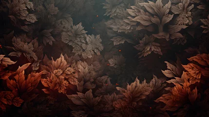 Poster leafy background, nature background, leaf texture © Gomez