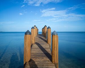 Wooden pier in the Florida Keys