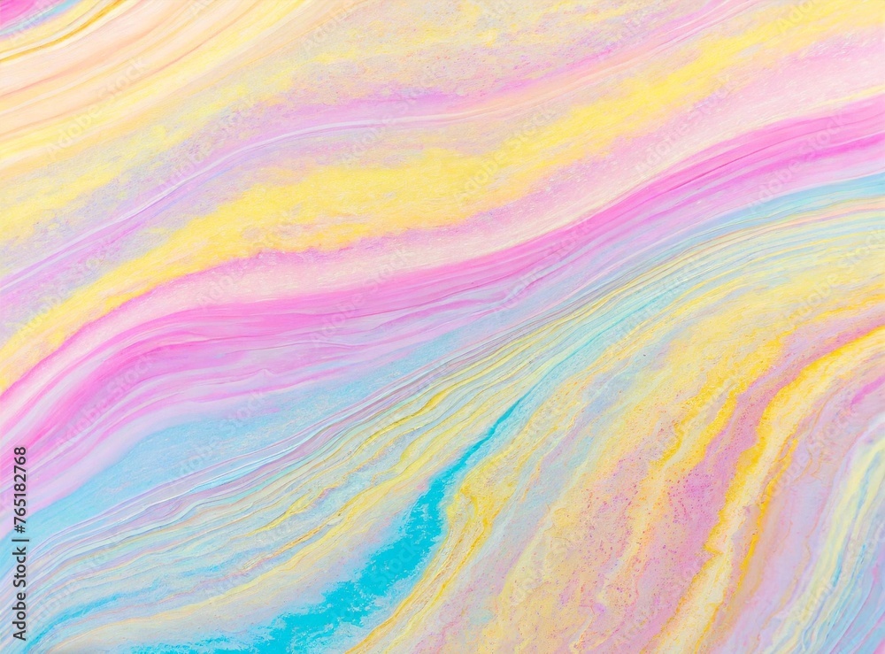 Canvas Prints Colorful psychedelic abstract. Pastel color waves for background