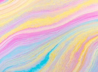Colorful psychedelic abstract. Pastel color waves for background